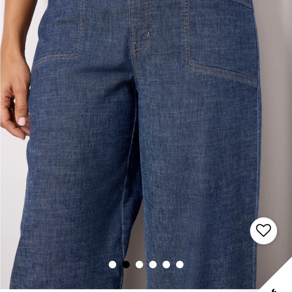 EVEREVE Joelle Stretch Wide-Leg Crop Pants in Stargazer - Picture 6 of 12